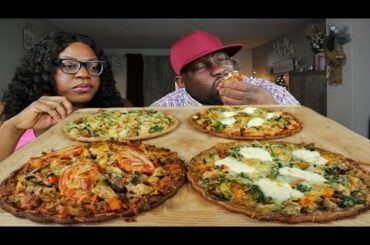 THE DIABETIC SERIES| RECIPE| ITALIAN SAUSAGE, CHICKEN, & BACON KETO PIZZA| MUKBANG EATING SHOW!!