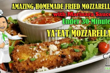 Amazing Homemade Fried Mozzarella Sticks with Marinara Sauce Recipes | Ya'Eat Italian Food?