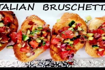 HOW TO MAKE 5 MINUTE DELICIOUS ITALIAN BRUSCHETTA