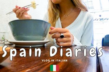 Spain Diaries | Korean food, packing, Christmas lights, back in Italy