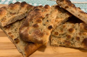 Focaccia Alta idratazione impasto a mano |Italian focaccia| SUB ENG #italianfocaccia #focaccia