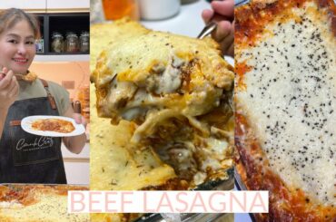 BEEF LASAGNA | FAIL PROOF RECIPE | PANG-NEGOSYO | EASY TO FOLLOW | CONNH CRUZ