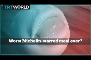 Michelin-starred meal served in mold of chef's mouth