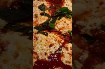 Original Margherita Pizza -Lombardi’s Pizza New York -by Yas #shorts #pizza #brooklyn #newyork #usa