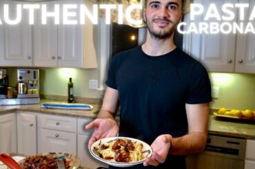 MY ITALIAN HUSBAND COOKS PASTA CARBONARA AND SURPRISES ME WITH A ROMANTIC DINNER!