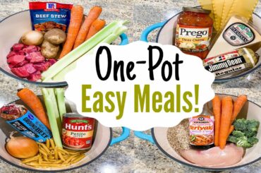 WHAT'S FOR DINNER? 5 Tried & True ONE POT Meals! | Quick & EASY Weeknight Recipes! | Julia Pacheco
