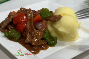 THE BEST PEPPER STEAK RECIPE YOU WILL EVER MAKE | DINNER IN UNDER 30 MINUTES | BEEF SAUCE