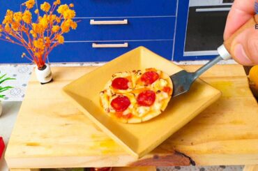 How to Make Italian Salami Pizza ! It is A Dishes Family Tradition | Miniature Kitchen.