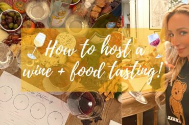 HOW TO HOST A WINE TASTING // FOOD AND WINE PAIRING // BAREFOOT WINES + FREE PRINTABLE PLACEMAT