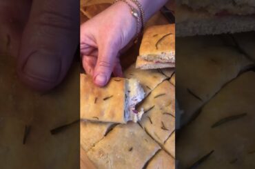 Foccacia sandwich/homemade #soft #focaccia #recipe #italianfood #foryou #delicious
