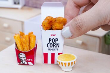 So Crispy KFC Popcorn Chicken - ASMR Miniature Cooking Mini Food 1