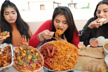 Dosa, Noodles, Idli, Chiili Potato, Pizza, Pasta Challenge | South Indian Vs Italian Vs Chinese Food