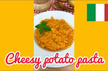 CHEESY POTATO PASTA, easy recipe! #shorts