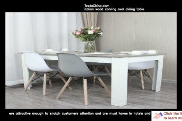 Italian wood carving oval dining table- www.tradechina.com