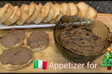 Special Recipe for Christmas | Tasty Italian CROSTINI | Easy appetizer