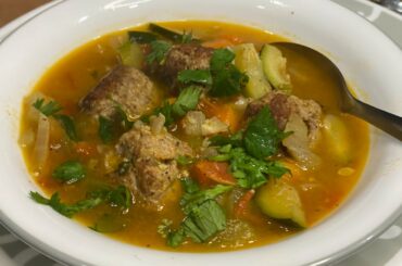 Italian Meat Ball Soup | Italian Wedding Soup |Keto and Low Carb, Healthy food recipes