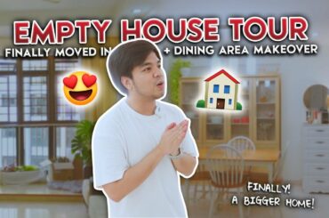 WE FINALLY MOVED IN! (Empty House Tour, Unpacking + Dining Area Makeover) | #RedVlogs