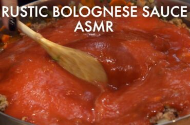 The Relaxing and Beautiful Sounds Cooking of Italian Bolognese - ASMR - No Music