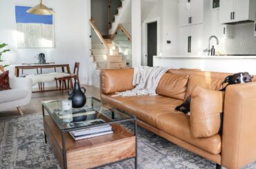 WE BOUGHT OUR FIRST HOUSE! | West Coast Style Furniture + Decor Living Room Tour