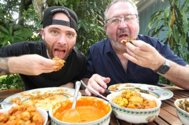Eating INDIAN FOOD with my DAD!!