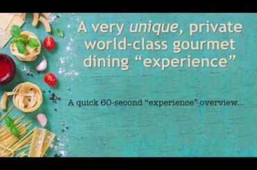 Italian Dining Experience by Chef Steven