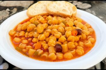 Best CHICKPEA SOUP how it is cooked in Italy (minestra di ceci) #ceci
