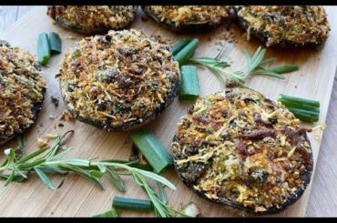 Portobello Mushrooms Recipe. Italian Style Stuffed Portobello Mushrooms. #portobellomushroom