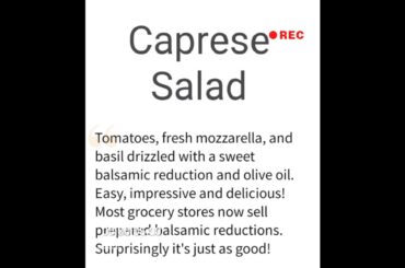 Caprese Salad ( Italian Cuisine)