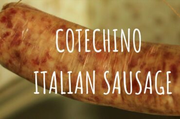 Pork Rind Sausage Cotechino , italian dish.