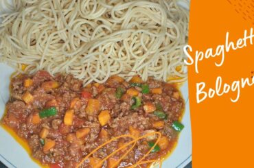 Spaghetti Bolognese Nigerian Style