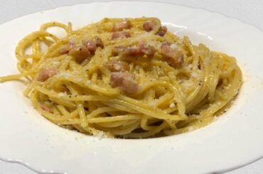 Amazing Carbonara pasta! Authentic carbonara! Italian taste!