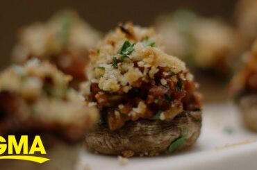 Get creative in the kitchen with tasty Italian sausage and herb stuffed mushrooms l GMA
