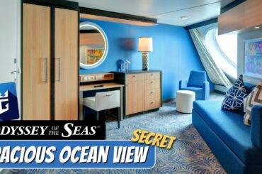 Odyssey of the Seas | SECRET Spacious Ocean View Stateroom | Full Walkthrough Tour & Review 4K