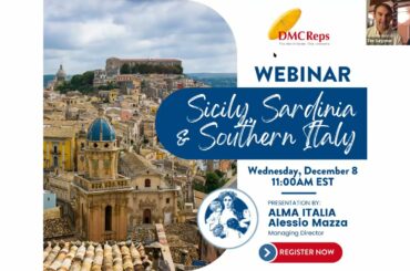 Webinar: "Sicily, Sardinia, and Southern Italy" with Alma Italia Travel