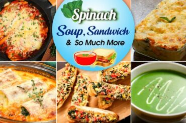 Tasty Spinach Recipes Ever | Spinach Soup | Spinach Enchiladas | Palak Kofta | Spinach Au Gratin