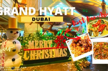 Dining at Grand Hyatt Dubai! One of the BEST Asian Restaurants in Dubai, UAE! Food Tour, 4K
