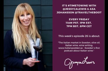 It's #Timetowine with Jessyca Lewis @JessycaLewis & Asa Johansson