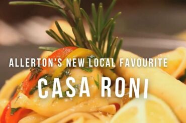 Inside Casa Roni to taste their authentic Italian food