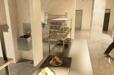 Italian Restaurant Kitchen Design | 3D Walkthrough Render | Culinary Equipment Company