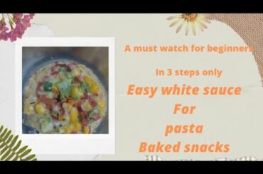 white sauce recipe | italian cuisine | recipe in description box | white sauce kaise banaye