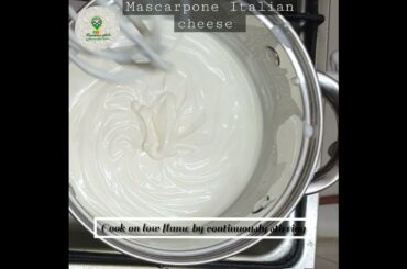 #shorts #shortsbeta Mascarpone Italian Cheese | 2-Ingredients Only @Flavorous Plate