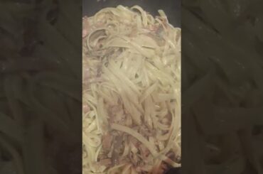 Rich,Creamy,Tasty Ham Italian Pasta with Fresh Mushroom #pasta #creamy #italianfood #shorts