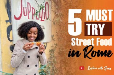 Best street food in Rome Italy.