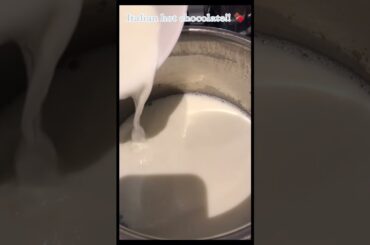 attempting the Italian hot chocolate recipe!! #shorts #hotchocolate #italianhotchocolate