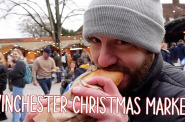Winchester Christmas Market Tour 2021 - Mulled Wine, Bratwurst & More! Merry Christmas