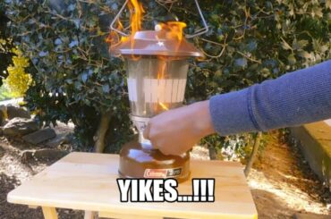 DOWNBEAT SOLO CAMPING (Lantern Review) "Usato" Coleman Kerosene Lantern 275, with Italian Wine