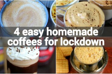 4 easy homemade coffee recipes for lockdown | instant coffee recipes | lockdown beverage recipes