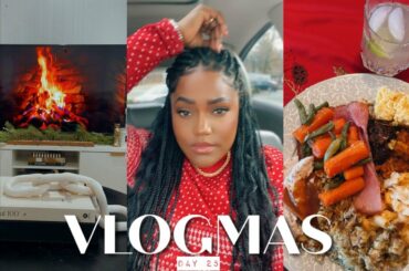 VLOGMAS 25 | Amazon + Homegoods Haul, Christmas Dinner + More