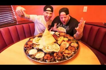 The BIGGEST Thali in America - BAHUBALI THALI 50+ ITEMS! | Woburn, Mass