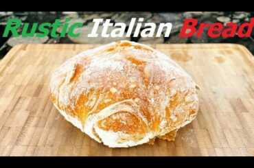 Best RUSTIC ITALIAN BREAD easy recipe in standard oven #Shorts